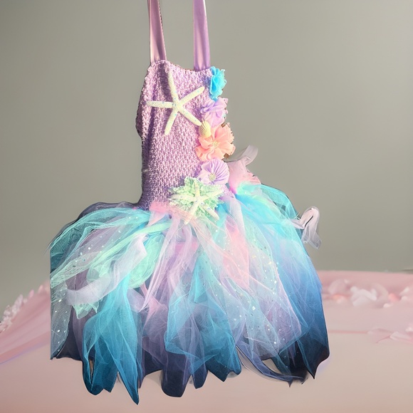 Tutu Dreams Other - NWT Mermaid Theme Dress with light-up tutu and appliqué accents